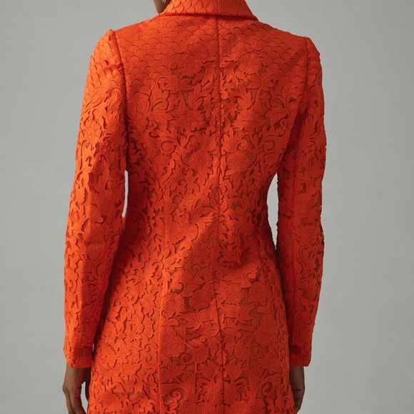 SOLEIL TAILORED HAND EMBELLISHED BLAZER-DRESS - Picture 6 of 8